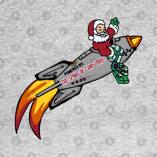 Santa's Rocket Ship by Slightly Unhinged